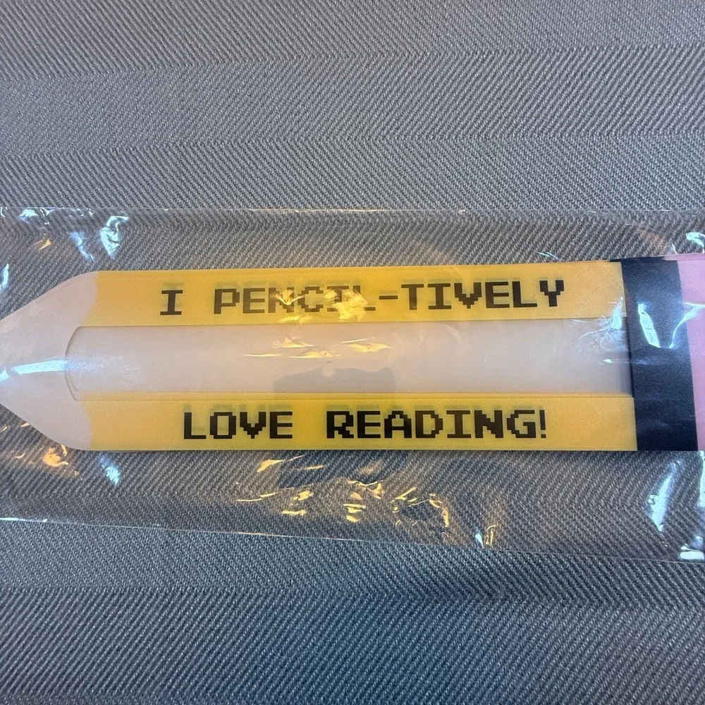 30 Count Pencil Reading Trackers Guided Reading Strips for Students Yellow
